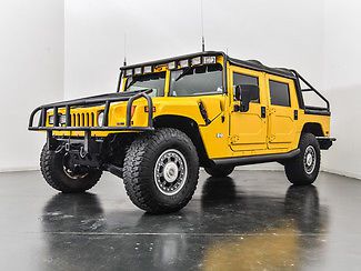 2002 yellow h1 4x4 soft top off road alpha ctis locking differential winch nice