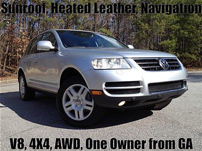 One owner from ga sunroof heated leather navigation v8 awd rear camera xenons