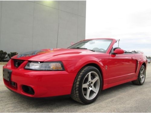 2003 ford mustang svt cobra convertible 51k red 1 of 5082 rare find  must see