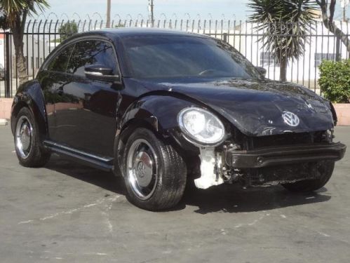 2012 volkswagen new beetle 2.5l pzev damaged salvage fixer starts!! must see!