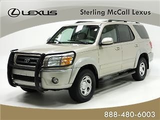 04 sequoia 74k miles cd 3rd row carfax cruise running boards