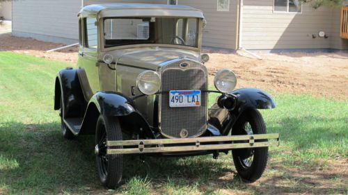 Model a ford coupe, 1930, period hot rod modern style