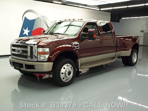 2008 ford f-450 king ranch crew 4x4 diesel sunroof 39k texas direct auto