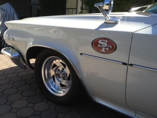 1964 chrysler 300k series, pearl white with black interior, beautiful condition