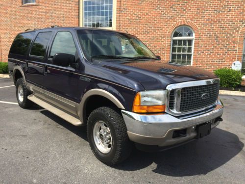 2001 ford excursion limited 6.8l v10, 1-owner, 4x4, leather, extremely clean