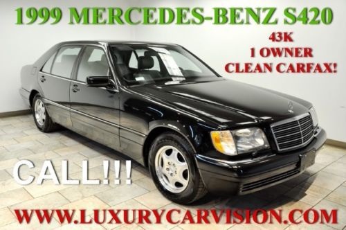 1999 mercedes-benz s420 1 owner clean carfax 43k miles