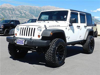 Jeep wrangler rubicon unlimited 4x4 hardtop custom lift wheels tires low miles