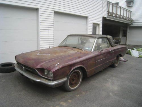 1966 ford thunderbird convertible rare 1 of 5,049 - needs restoration