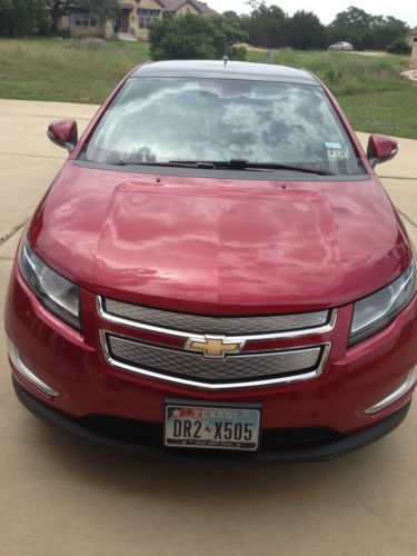 2012 Chevrolet Volt All Options Red Leather Navigation Lifetime XM, image 2