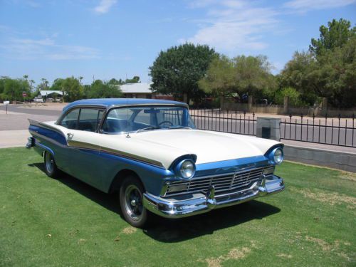 1957 ford fairlane 500 2 door no post  427ci with 4 speed