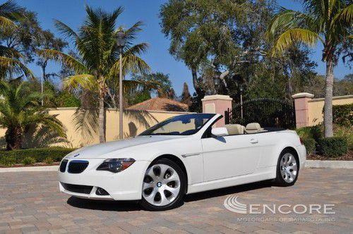 2006 bmw 650i convertible**sport pack**prem sound**navi**homelink