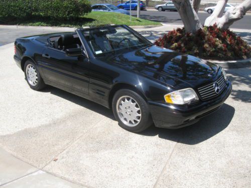 1998 mercedes sl500 500sl super nice california car low miles black/black