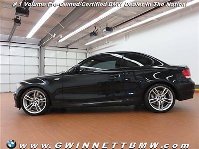 135i 1 series low miles 2 dr coupe automatic gasoline 3.0l straight 6 cyl jet bl