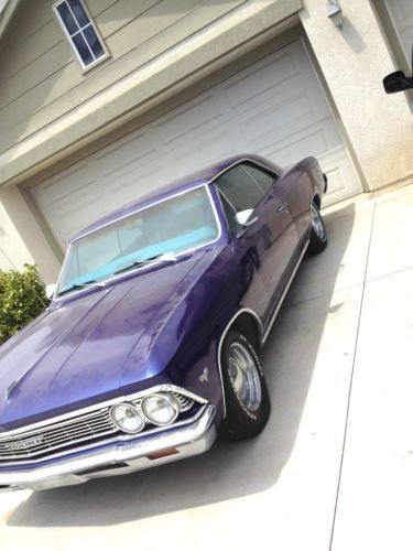 1966 purple chevelle malibu coupe in excellent running condition with a/c