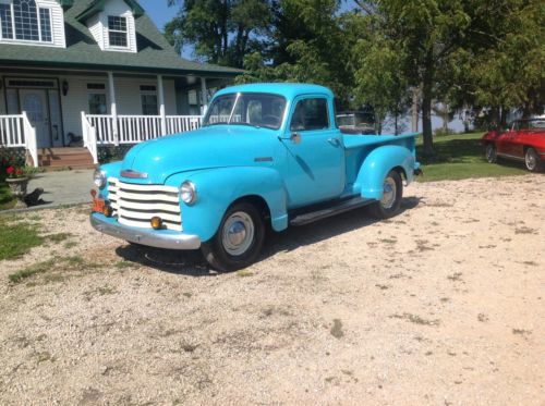 Five 5 window 1/2 ton chevy shortbox 235 6cyl! drives and looks great with video