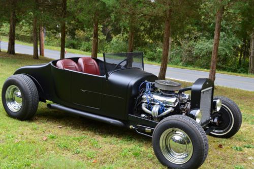 1927 ford model t roadster , black exterior, leather seats