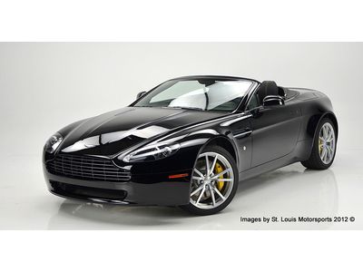 2012 aston martin v8 vantage roadster 6-speed manual black 937 miles as new!