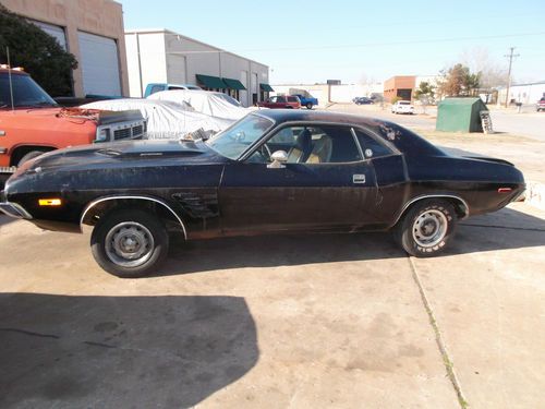 1973 dodge challenger ralleye 340 triple black, heavily optioned project car