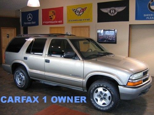2003 chevy blazer 4wd 4 dr cd alloy auto a/c cruise service clean history report