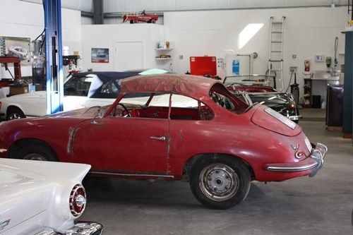 1963 porsche 356, one owner numbers matching rust free car. no reserve!