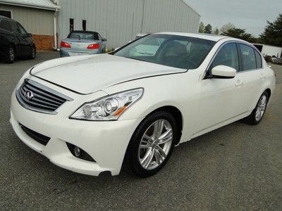 2011 infiniti g25 sedan rwd repairable damage rebuildabe salvage title