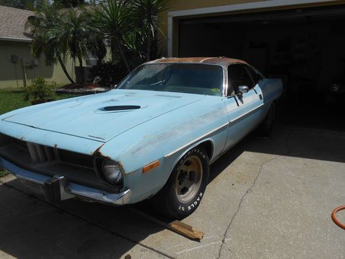 1974 plymouth cuda bs code  1 owner original paint 318 ac project