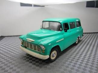 1955 chevy carryall suburban! fully restored! extremely rare!