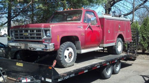 1977 chevy k-30 firetruck