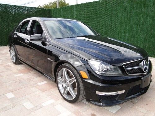 12 mb mercedes benz c63 amg full factory warranty 6.2l supercharged only 8k mile