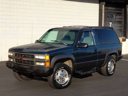 1995 chevy tahoe 2-dr coupe 4x4 emerald rare l@@k nr!!!!