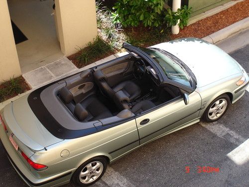 2001 saab 9-3 se aero convertible 41,240 low miles 2.0l turbo/auto mint cond.