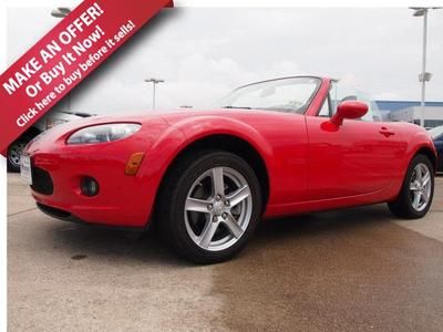 08 red convertible coupe 2.0l 4cyl black low miles cd sport keyless we finance