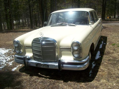 1961 mercedes 220 sb fintail - factory sunroof, air conditioning - original cond
