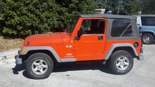 2005 jeep wrangler x sport utility 2-door 4.0l