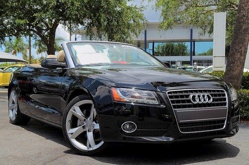 11 a5 cabriolet convertible, prem plus, navi, certified! free shipping!