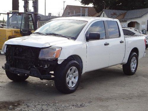 2008 nissan titan crew cab damaged salvage fixer priced to sell will not last!!!