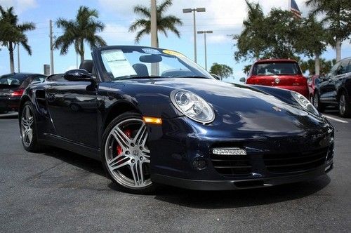 08 911 turbo cabriolet, tiptronic, navi, low miles, free shipping! we finance!