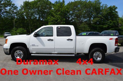 2009 gmc sierra 2500hd crew duramax 4x4 one owner clean carfax short box