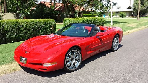 1998 chevy corvette convertible with 20" rims, subwoofers and 82k original miles