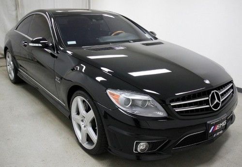 Black 08 benz cl65 v12 amg navigation sunroof wood inlay low miles clean carfax