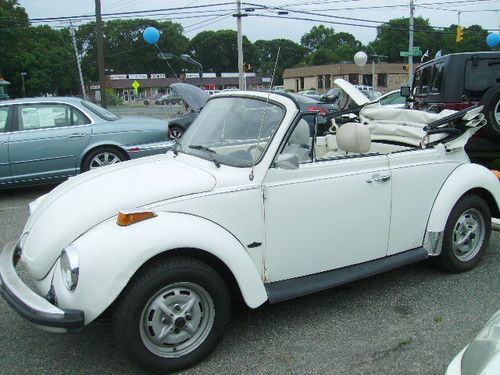 1977 volkswagen super beetle convertible white on white