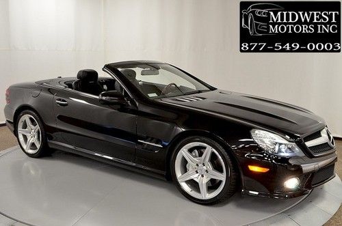 2009 09 mecedes benz sl550 amg sport black panoramic roof premium pkg