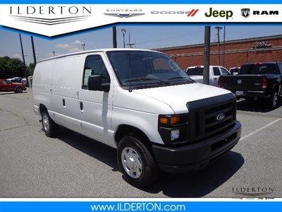 Used white low miles e series cargo van commercial 4.6l warranty ac am/fm radio