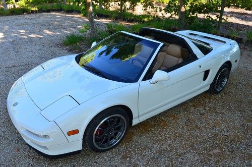 1996 acura nsx-t, 58,889 miles! - rare grand prix white / tan - service history