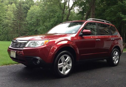 2009 subaru forester 2.5 x premium 5 speed red pearl must see