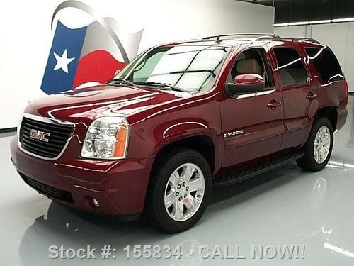 2008 gmc yukon slt htd leather sunroof dvd 20's 68k mi texas direct auto