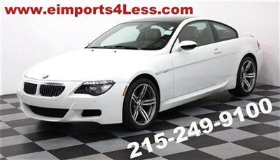 V10 6 speed 08 bmw m6 coupe navigation alpine white low miles loaded with gear