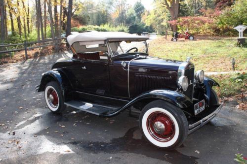Vintage 1931 model a ford roadster body off restoration rumble seat flat head v8