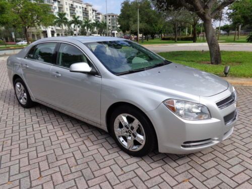 Florida 10&#039; malibu lt clean carfax 2.4l automatic midsize sedan cd no reserve !!