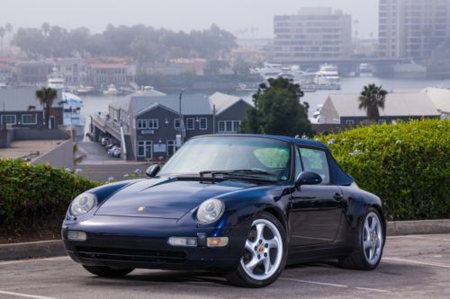 911 (993) midnight blue cabriolet. a southern california garage kept beauty.